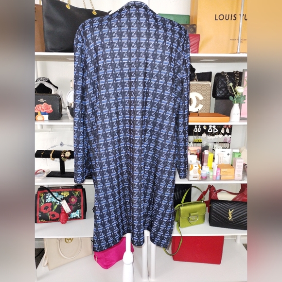 Misook Media Pattern Duster Cardigan - Picture 3 of 5